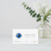 Berufliche Optometrie Ernennung Blue Iris Auge Terminkarte (Stehend Vorderseite)