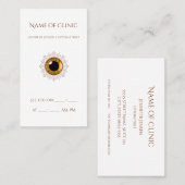 Berufliche Optometrie Ernennung Braunes Auge Visitenkarte (Vorne/Hinten)