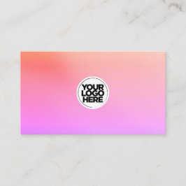 Berufliche Orangen-, Korallen- und lila, helle Obr Visitenkarte