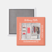 Berufliche Organisation für Wasserfarben Moderner  Magnet (Vorderseite/Rückseite)
