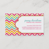 Berufliche Organisator-Geschäfts-Karten Visitenkarte (Rückseite)