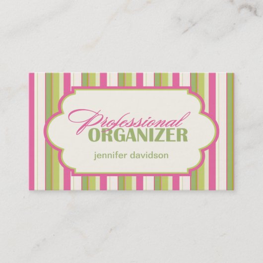 Berufliche Organisator-Geschäfts-Karten Visitenkarte (Vorderseite)