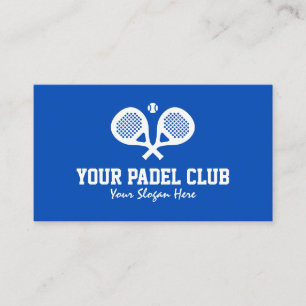 Berufliche padel Tennis-Geschäftskartenschablone Visitenkarte