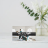 Berufliche Paketversanddienste Visitenkarte (Stehend Vorderseite)