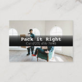 Berufliche Paketversanddienste Visitenkarte (Vorderseite)