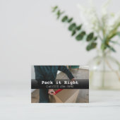 Berufliche Paketversanddienste Visitenkarte (Stehend Vorderseite)