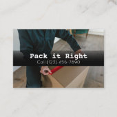 Berufliche Paketversanddienste Visitenkarte (Vorderseite)