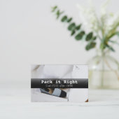 Berufliche Paketversanddienste Visitenkarte (Stehend Vorderseite)