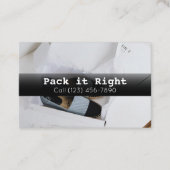 Berufliche Paketversanddienste Visitenkarte (Vorderseite)