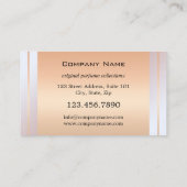 Berufliche Parfüm-Duft-Salon-Visitenkarte Visitenkarte (Rückseite)