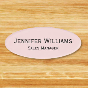 Berufliche Pastell Rosa Bürowirtschaft Magnetisch Namenschild