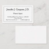 Berufliche Patent-Agent-Geschäfts-Karte Visitenkarte (Vorne/Hinten)