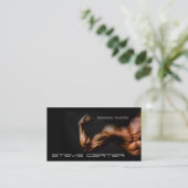 berufliche Personal Trainer/Bodybuilder-Karte Visitenkarte (Stehend Vorderseite)