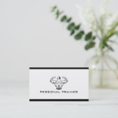 Berufliche Personal Trainer Business Card Visitenkarte (Stehend Vorderseite)