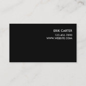 Berufliche Personal Trainer Business Card Visitenkarte (Rückseite)