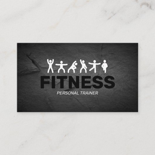 Berufliche Personal Trainer Fitness Visitenkarte (Vorderseite)