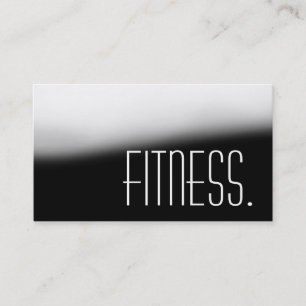 Berufliche Personal Trainer Gray Business Card Visitenkarte