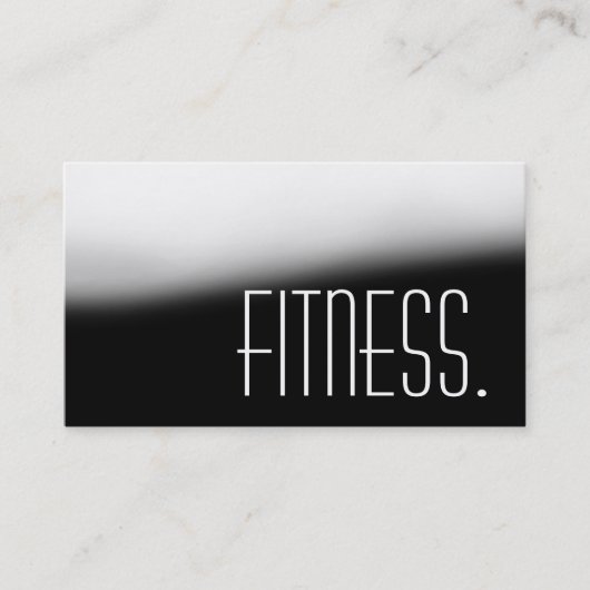 Berufliche Personal Trainer Gray Business Card Visitenkarte (Vorderseite)