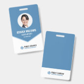 Berufliche Personalausweis für moderne Mitarbeiter Ausweis (Vorder- & Rückseite)