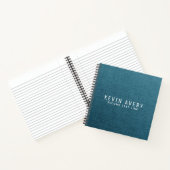 Berufliche Personalisierte Blindtextur Notizblock (Innenseite)