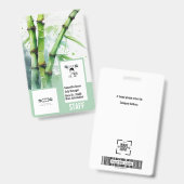 Berufliche Personalisierte Sicherungskarte Ausweis (Vorder- & Rückseite)