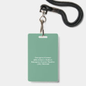 Berufliche Personalisierte Studentenversorgung Ausweis (Rückseite mit Lanyard)