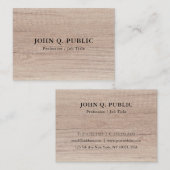 Berufliche Personalisierte Vorlage für Holzaussehe Visitenkarte (Vorne/Hinten)