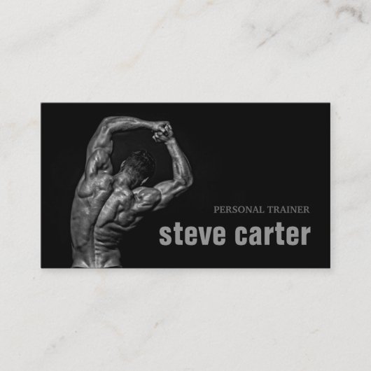 Berufliche persönliche Trainer-Bodybuilder-Karte Visitenkarte (Vorderseite)