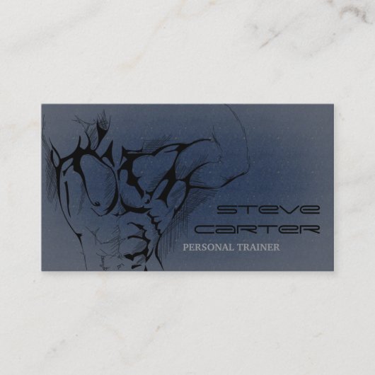 berufliche persönliche Trainer-/Bodybuilder-Karte Visitenkarte (Vorderseite)