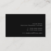 Berufliche persönliche Trainer-Geschäfts-Karte Visitenkarte (Rückseite)