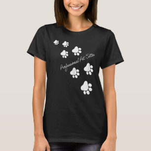 Berufliche Pet Sitter Paws T-Shirt