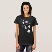 Berufliche Pet Sitter Paws T-Shirt (Vorne ganz)