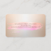 Berufliche Pinselstriche Bäckereihandwerkzeuge Visitenkarte (Rückseite)