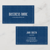 Berufliche Plan-Architektur-Geschäfts-Karte Visitenkarte (Vorne/Hinten)