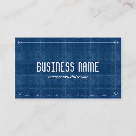 Berufliche Plan-Architektur-Geschäfts-Karte Visitenkarte (Vorderseite)