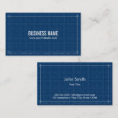 Berufliche Plan-Geschäfts-Karte Visitenkarte (Vorne/Hinten)