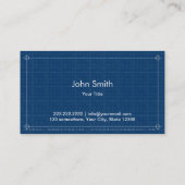 Berufliche Plan-Geschäfts-Karte Visitenkarte (Rückseite)