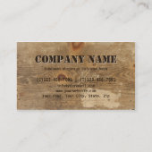 Berufliche Plattform-hölzerne Zimmerei-Reparatur Visitenkarte (Rückseite)
