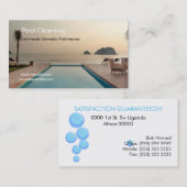 Berufliche Poolreinigungskarte Visitenkarte (Vorne/Hinten)