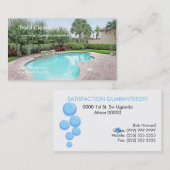Berufliche Poolreinigungskarte Visitenkarte (Vorne/Hinten)