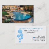 Berufliche Poolreinigungskarte Visitenkarte (Vorne/Hinten)