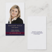 Berufliche Portrait Foto Business Card Visitenkarte (Vorne/Hinten)