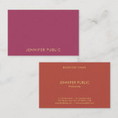 Berufliche Premium Pearl Finish Modern Visitenkarte (Vorne/Hinten)