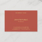 Berufliche Premium Pearl Finish Modern Visitenkarte (Rückseite)