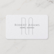 Berufliche Premium Pearl und Grau Mit Monogramm