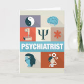 Berufliche Psychiatristin Iconic entwickelt Karte (Vorderseite)