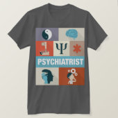 Berufliche Psychiatristin Iconic entwickelt T-Shirt (Design vorne)