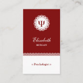 Berufliche Psychologin - Psychologie - PSI-Symbol Visitenkarte (Vorderseite)