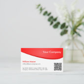 Berufliche QR Business Card Visitenkarte (Stehend Vorderseite)