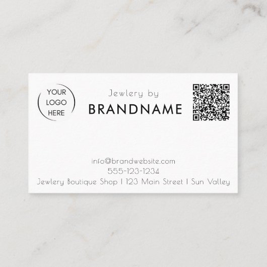 Berufliche QR-Code-Visitenkarte für benutzerdefini Visitenkarte (Rückseite)